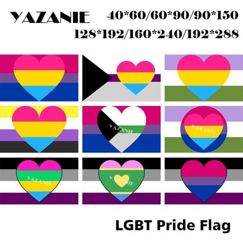 YAZANIE Single or Double Sided Bisexual Demiromantic Genderqueer Nonbinary Bisexual Asexual Poly Panromantic Combo Pride Flag