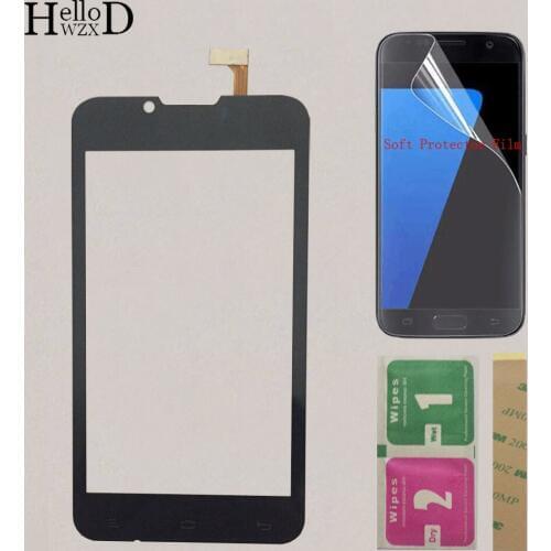 4.3" Mobile TouchScreen Touch Screen For Fly IQ441 Touch Screen Digitizer Sensor Outer Glass Lens Panel Protector Film