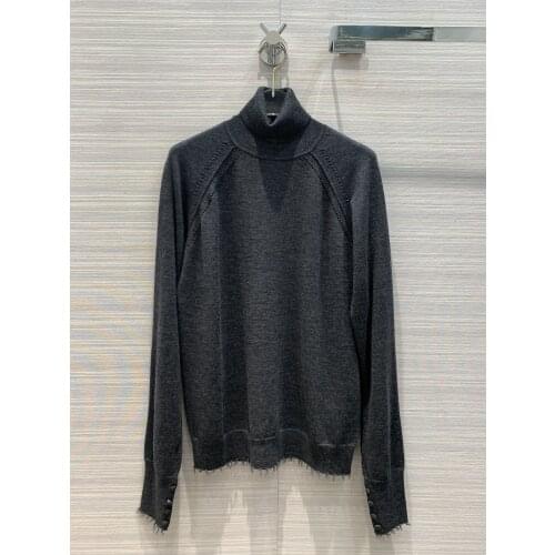 Ladies 2021 fashion new long sleeve sexy casual high neck cardigan 1124