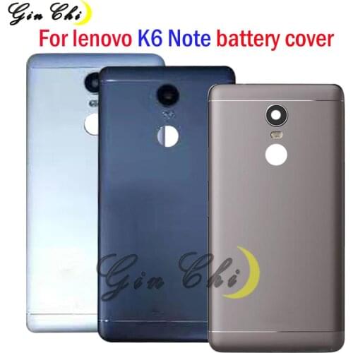 100% Original For Lenovo K6 note Back Battery Cover Rear Door Housing Replacement Parts Lenovo K6 Note Battery Cover with lens