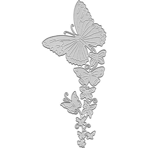 68UE Metal Carbon Steel Cutting Die Cuts Butterfly Shape Decorative Embossing for DIY