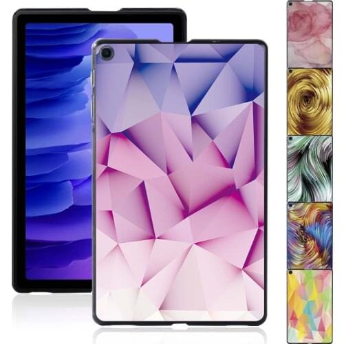 Watercolor Pattern Tablet Case for Samsung Galaxy Tab A7 10.4" T500/T505 Durable Hight Quality Back Shell Cover + Free Stylus