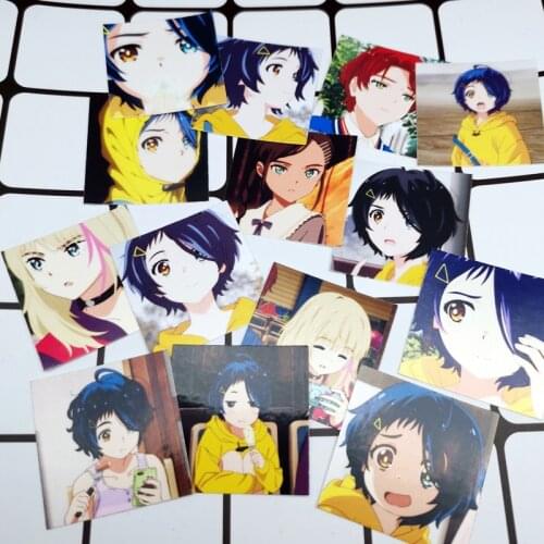 Anime WONDER EGG PRIORITY Ohto Ai Rika Neiru Momoe Sawaki Sticker Cosplay Luggage Guitar Phone DIY Cartoon Scrapbook Decal Decor