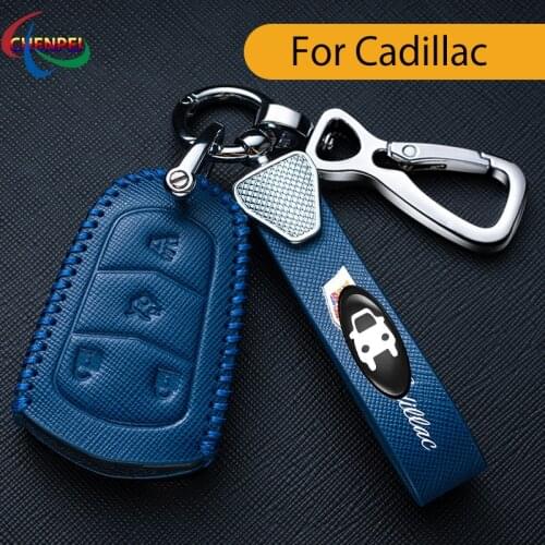 Car Key Case Cover For Cadillac XT5 XT4 XT6 ATSL CT6 XTS Protect Car Key Interior Decoration Accessories