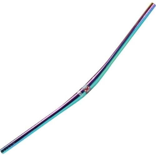 KRSEC MTB Bicycle Colorful Handlebar 31.8mmx800mm AM XC DH Downhill Racing Bike Rise Handlebar Mountain Road Bike Rainbow Handle