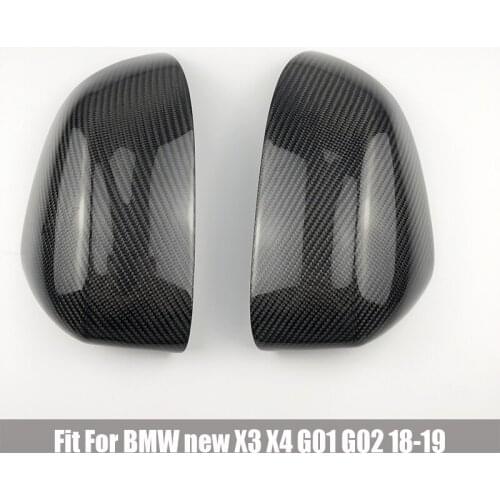 For BMW X3 G01 X4 G02 X5 G05 X7 G07 2018 2019 2020 Carbon Fiber Rearview Mirror Cover Cap Car Door Rear View Mirror Cover