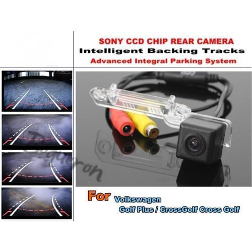 For Volkswagen Golf Plus CrossGolf Cross Golf Dynamic Tragectory Car Parking Camera / Tracks Rear View Camera CCD Night Vision