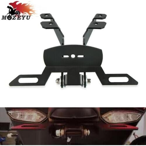 CNC Motorcycle Adjustable Angle License Number Plate License Plate Bracket Holder For YAMAHA tmax T-MAX 530 TMAX 530 2017 2018