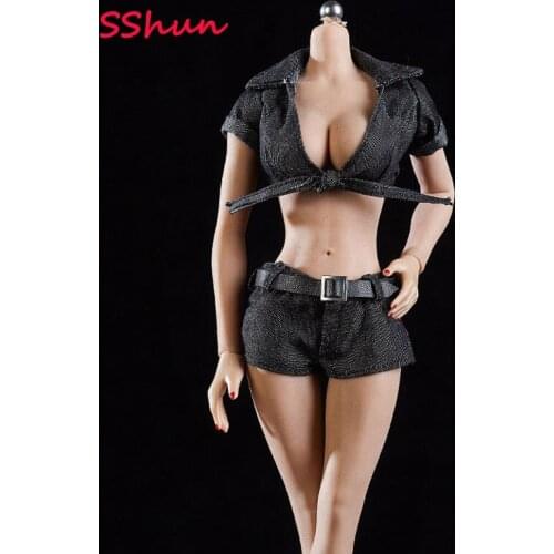 1/6 Scale Female 2 Color Modern city female killer cool suit Model For 12'' Action Figures Body DIY Accessories