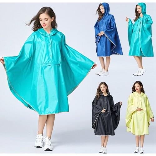 Fashion cloak raincoat, light play water suit, travel hiking waterproof clothing, adult male and female couples large size thin