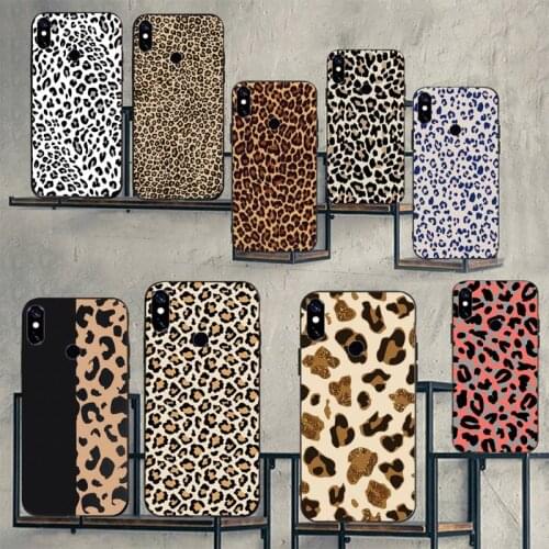 Leopard Print Fashion luxury Phone Cases For Xiaomi Mi Redmi Note 7 8 9 pro 8T 9T 9S 9A 10 Lite pro