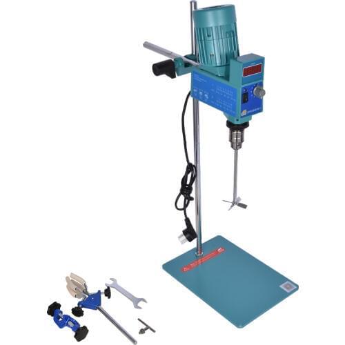 AC120 (AM120Z-H) Powerful Electric Mixer Digital Display Lab Electric Double Gear Mixer Agitator Homogenizer 52.0 N.cm 50-2000ml