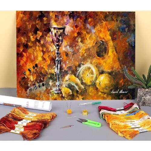 Greek Impression Printed 11CT Cross Stitch DIY Embroidery Full Kit DMC Threads Handiwork Needlework Craft Hobby For Magic