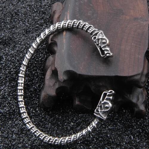 Stainless steel Wolf Bracelet Indian Jewelry Fashion Accessories Viking Bracelet Men Wristband Cuff Bracelets For Women Bangles