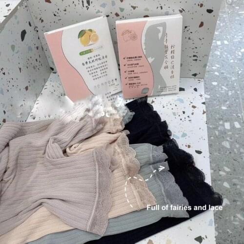 2021 New Summer Platinum Dress Safety Pants Vitamin C Lemon Seamless Fragrance Lace Anti-glare Soft Vimtage Bottoming Panties