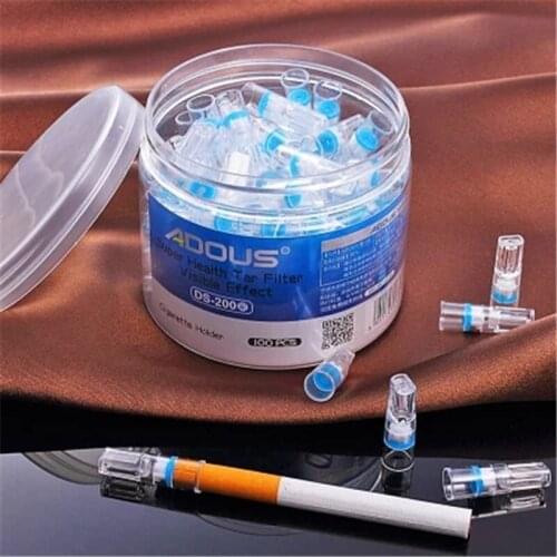 100pcs/lot Disposable Cigarette Mouthpiece Safe Food Grade Cigarette Filter Jet Holder Smoking Healthy Tools Men Tobacco Filter