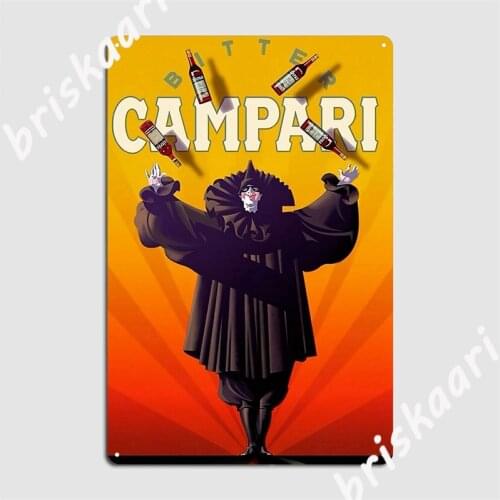 The Clown Campari Poster Metal Signs Wall Cave Club Bar personalized Plates Tin sign Posters