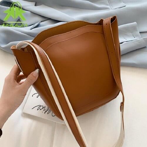 Luxury Designer Messenger Bag For Women High Quality Pu Leather Shoulder Bag 2021 New Casual Wide Shoulder Strap Female Handbags