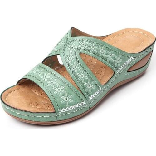 Women Shoes Comfy Platform Sole Ladies Casual Soft Woman Slippers Wedge Comfortable Sandal Outdoor Summer Beach Flip Flopsdfg4