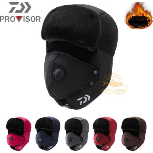 2021 The New DIAWA fishing hat Winter UNISEX outdoor sports warm hat Thickened warm and windproof fishing hat Ski cap