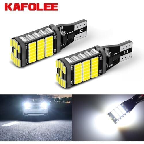 KAFOLEE Amber/White 1200lumens 921 912 T15 922 W16W 12V Extremely Bright Canbus Error Free 4014 Chipsets LED Bulb Reverse Light