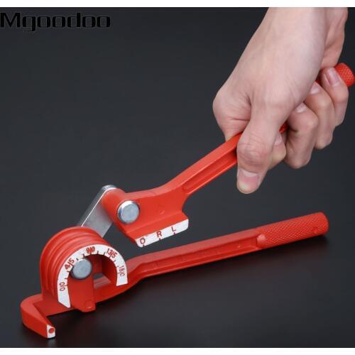Mgoodoo 3 In 1 180 Degree 6mm 8mm 10mm 1/4" 5/16" 3/8" Pipe Tube Bender Copper Tube Air Conditioning Tube Manual Elbow Tool