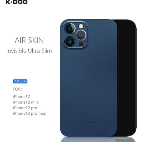 K-Doo Air Skin ultra slim case 0.3mm thickness full covered super thin mobile back cover for iPhone12/12mini/12pro/12promax