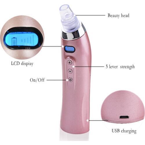 Blackhead Eliminator Acne Remover Skin Peeling Care Beauty Massager Wrinkle Firming Facial Pore Cleanser Sucker Vacuum Suction