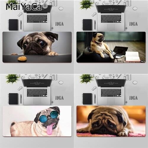 MaiYaCa Top Quality Funny Animals Pug Comfort Mouse Mat Gaming Mousepad Free Shipping Large Mouse Pad Keyboards Mat