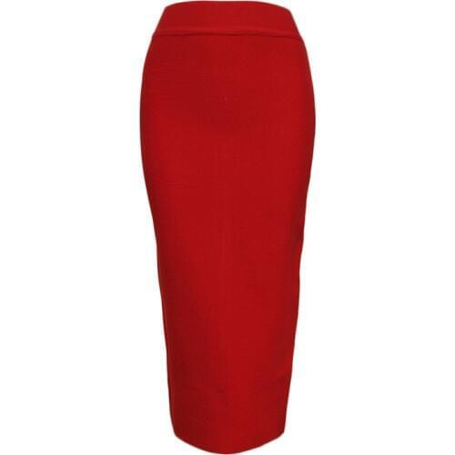 Long Skirts Womens 2020 Summer Sexy Bandage Pencil Skirt Woman Clothes Plus Size Fashion Harajuku Vintage Elastic Ladies Skirts