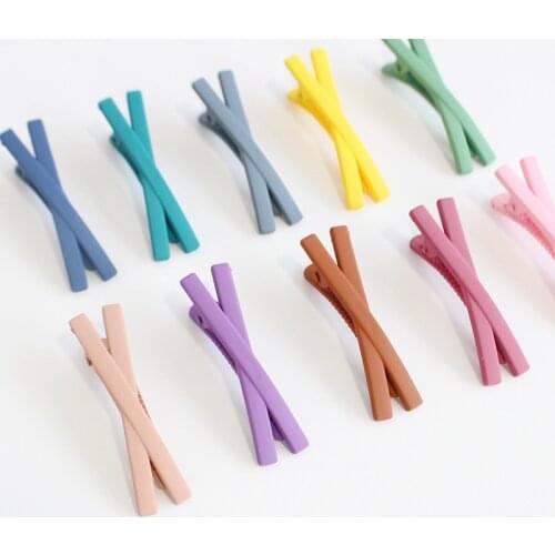 Fashion Women Colorful Wild girl candy color clip Barrettes Female Elegant Headbands Hair Clips Lady Hairpins Hair Accessories