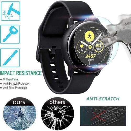 Tempered Glass Screen Protective Film For Samsung Galaxy Watch Active clear 9H Glass Protector Film Ultra-thin Anti-Scratch