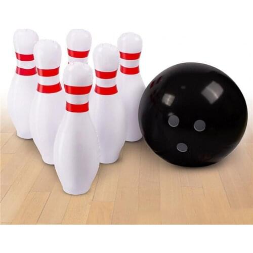 1 set of PVC childrens inflatable bowling set, outdoor and indoor leisure sports baby toys, childrens outdoor game toys