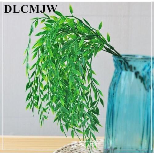 1pcs Artificial Plants Green Grass Plastic plant Grass Garden Home Decoration artificial grass Fake plant Leaves Green Plant Iv