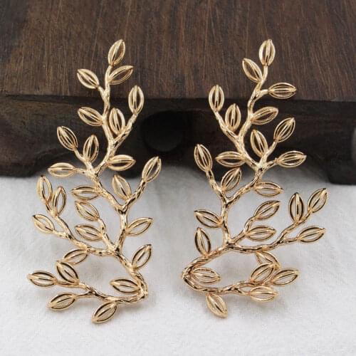 20pcs High Quality Brass Metal Casted Willow Tree Leaf Branch Pendant Charms Decoration Findings for DIY Jewelry Accessories