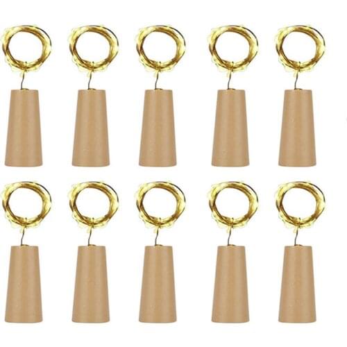 10Pcs light post Cork Shaped LED Night Light Wine Bottle Lamp Low voltage safety For indoor and outdoor decorationParty Decor