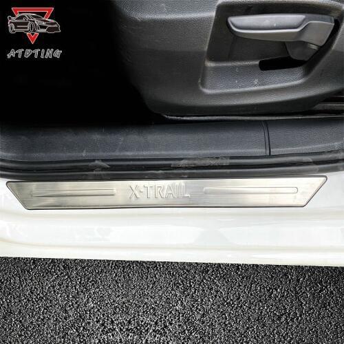 4Pcs Car Door Sill Scuff Anti Scratch Sticker for Nissan X-TRAIL XTRAIL T30 T31 T32 2013 2015 2017 2018 2019 Car Accessories