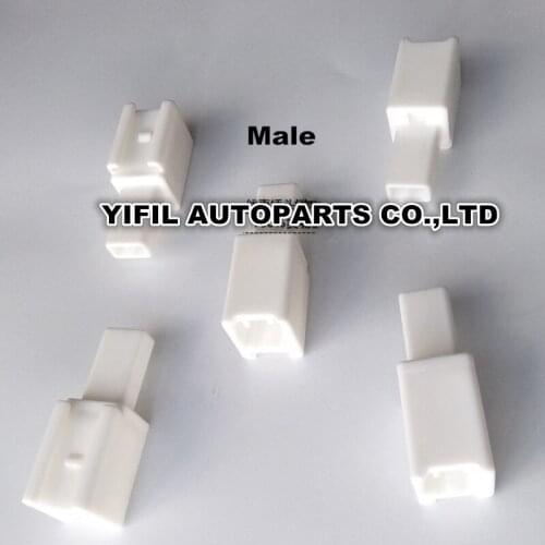 50pcs/lot 2 Pin/Way Male Female License Plate Light Lamp Harness Connector Plug For Honda Accord Odyssey Civic