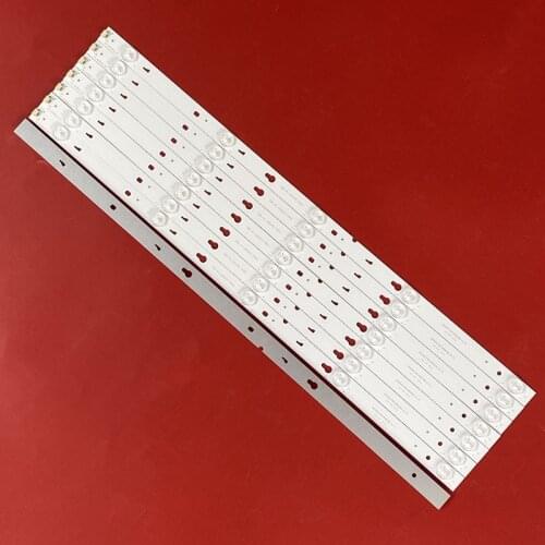 8pcs LED Backlight lamp strip 5leds for TCL D55A710 L55s4700fs L55s3900 L55fs3750 D55A810 D55A710 4C-LB3205-YHEX1 OEM55LB09
