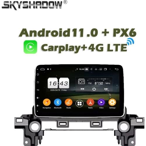 Carplay PX6 Car DVD Player DSP Android 10 4G + 64GB GPS Google RDS Auto Radio WIFI Bluetooth 5.0 For Mazda ATENZA CX-5 CX5 2017