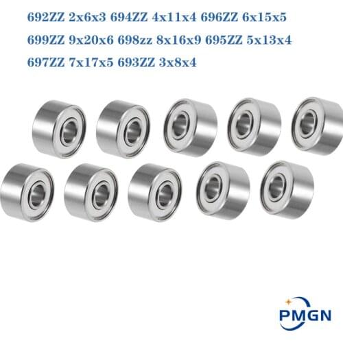 PMGN 10PCS ABEC-5 693ZZ 693Z 693 ZZ Bearing 3x8x4 mm High quality Miniature Ball Bearings 619/3ZZ EMQ Z3 V3 Mini