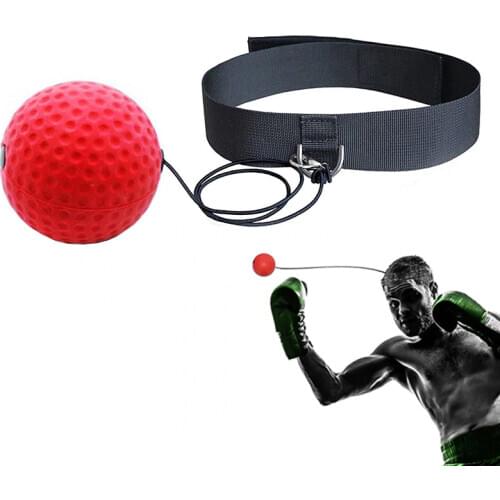 Boxing Reflex Ball Speed Punch Ball With Headband PU Balls For Hand Eye Coordination Training Fitness Gym Exercise Equipment