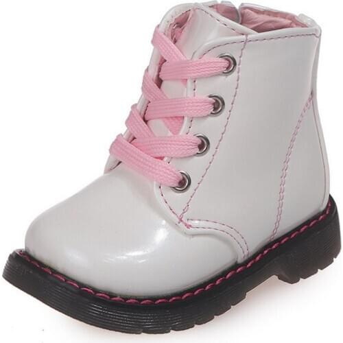 Kids Shoes Girls Boys PU Leather Lace Kids Snow Boots ChildrenS Toddler Winter Ankle Winter Girl Boots Unisex PU Leather Shoes