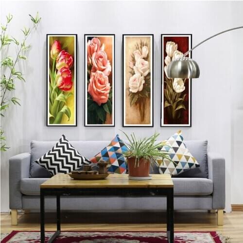 Floral Diamond Painting Cross Stitch Diamond Embroidery 5d Diy Full Square Circle Flowers Mosaic Wedding DecorationZP-3318