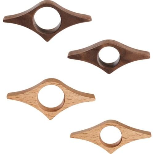 Assorted Size Wooden Book Page Holder Wooden Thumb Bookmark Novel Reading Ring Presents Bookworm Literary Presents