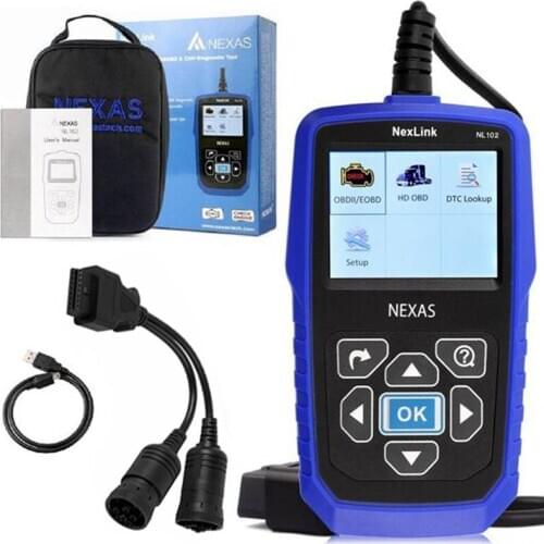 NEXAS NL102 Heavy Duty Truck & Car HD OBD2 Diagnostic Code Reader Scanner Tool