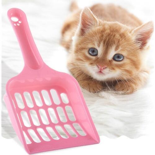 Environmentally Friendly Plastic Cat Litter Scoop Pet Care Sand Scooper Shovel Hollow Cleaning Tool Paw Print Cleaning Supplies