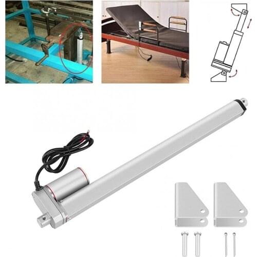 DC 24V 350mm Electric Linear Actuator Stroke High Duty 750N Straight Line Electric Linear Actuator Electric Motor dc servo motor