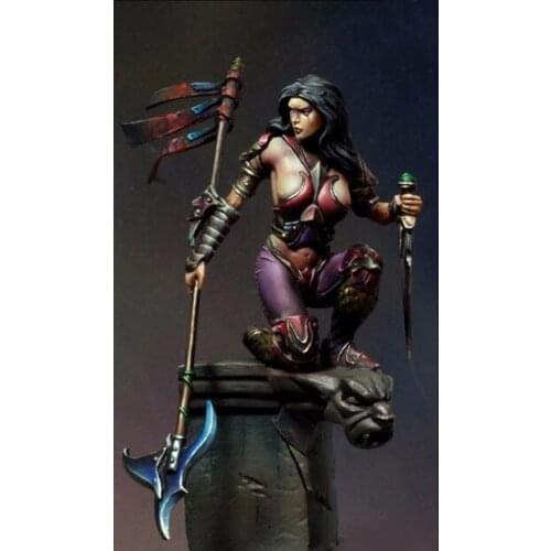 New Unassembled 1/ 32 54mm Suzanne, the Night Hunter 54mm Figure Resin Kit DIY Toys Unpainted kits