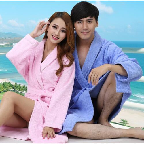 Winter Bathrobe 100% Cotton Men Bridesmaid Robe Sleepwear Nightdress Mens Robe Blanket Towel Fleece Thickening Long Autumn